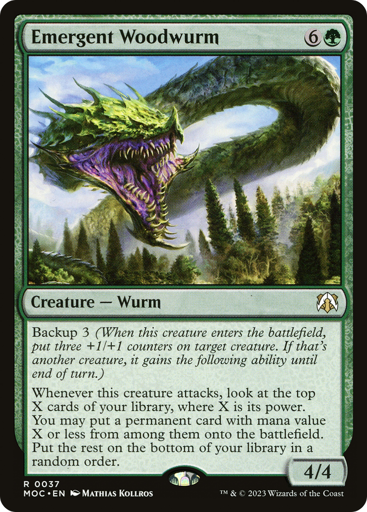 Emergent Woodwurm (MOC-037)  - March of the Machine Commander