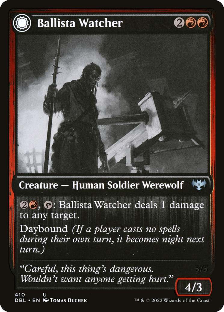Ballista Watcher (DBL-410)  - Innistrad: Double Feature: (Double Faced Transform)