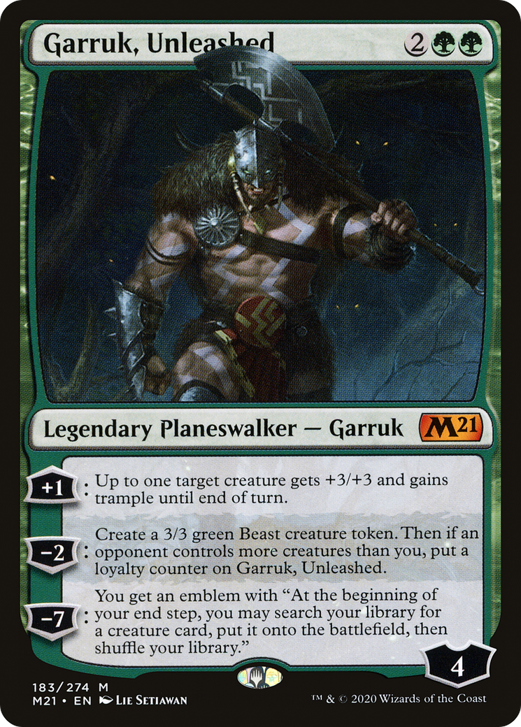 Garruk, Unleashed (M21-183)  - Core Set 2021