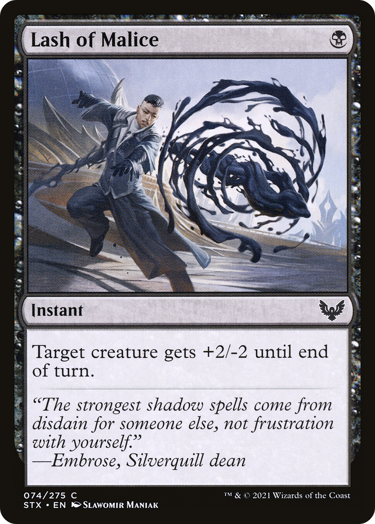 Lash of Malice (STX-074)  Foil - Strixhaven: School of Mages
