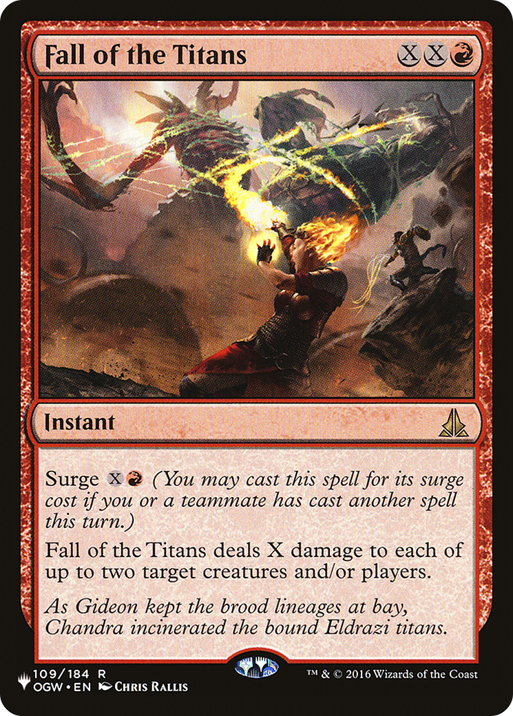 Fall of the Titans (LIST-109/184)  - The List