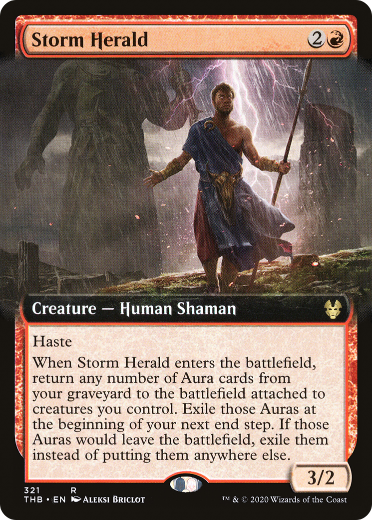 Storm Herald (Extended Art) (THB-321)  - Theros Beyond Death: (Extended Art)
