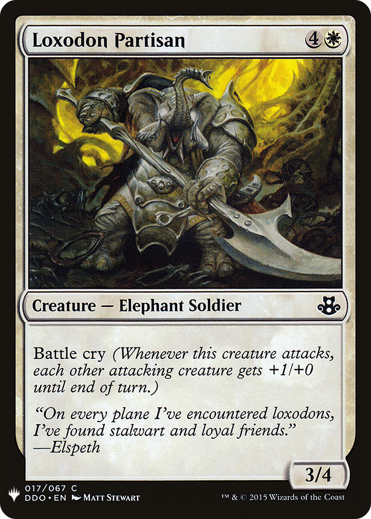 Loxodon Partisan (LIST-017)  - The List