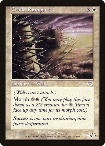 Crude Rampart (ONS-017)  - Onslaught