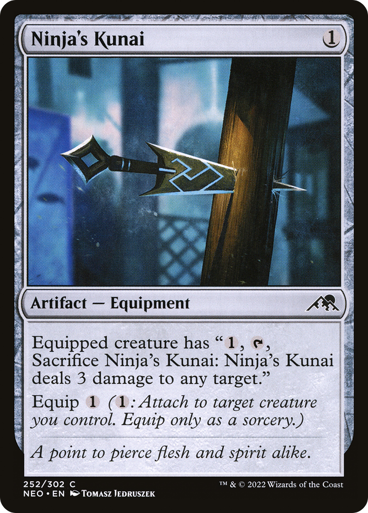 Ninja's Kunai (NEO-252)  - Kamigawa: Neon Dynasty