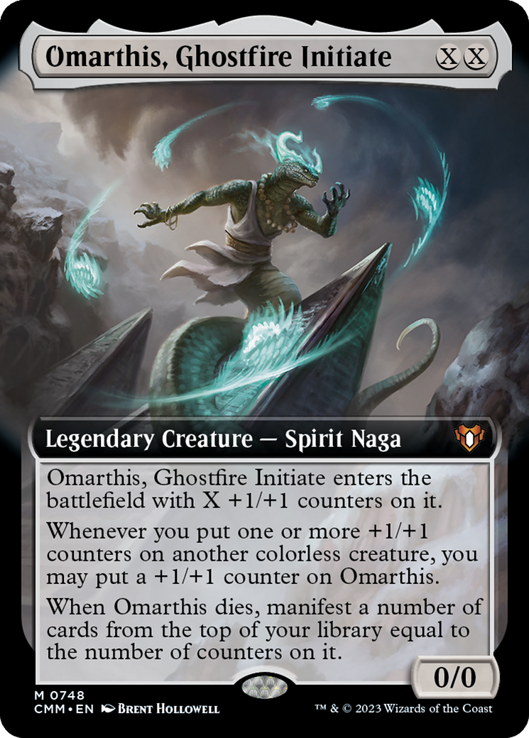 Omarthis, Ghostfire Initiate (Extended Art) (CMM-748)  Foil - Commander Masters: (Extended Art)