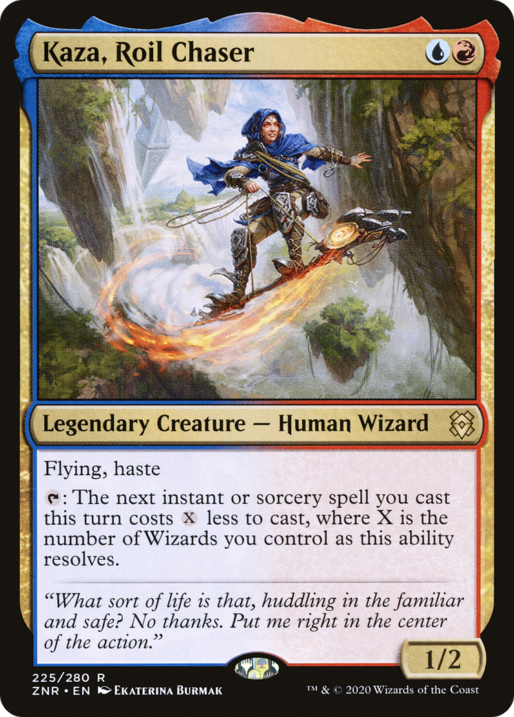 Kaza, Roil Chaser (ZNR-225)  Foil - Zendikar Rising