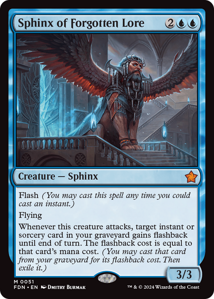 Sphinx of Forgotten Lore (FDN-051)  Foil - Foundations