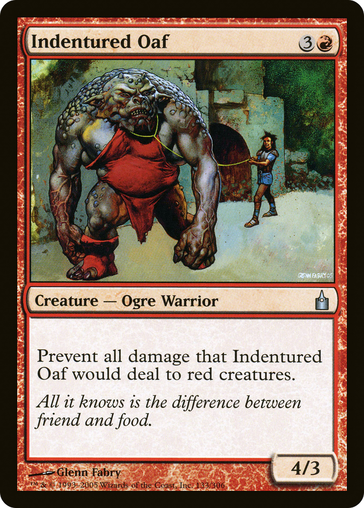 Indentured Oaf (RAV-133)  Foil - Ravnica: City of Guilds