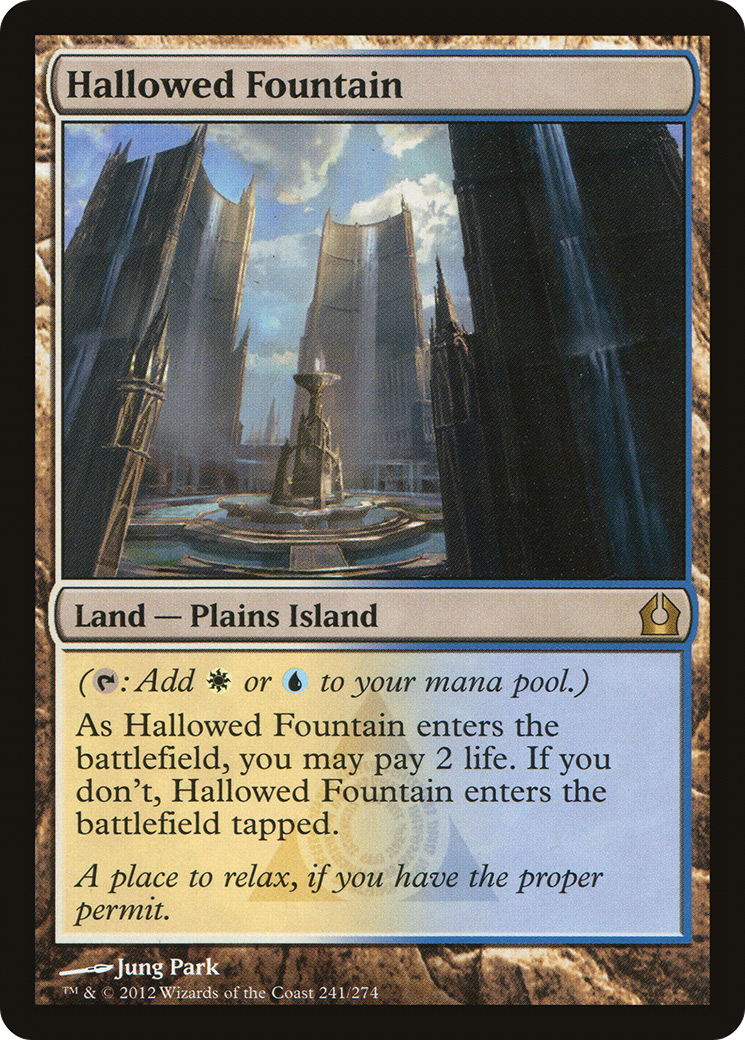 Hallowed Fountain (RTR-241) - Return to Ravnica Foil