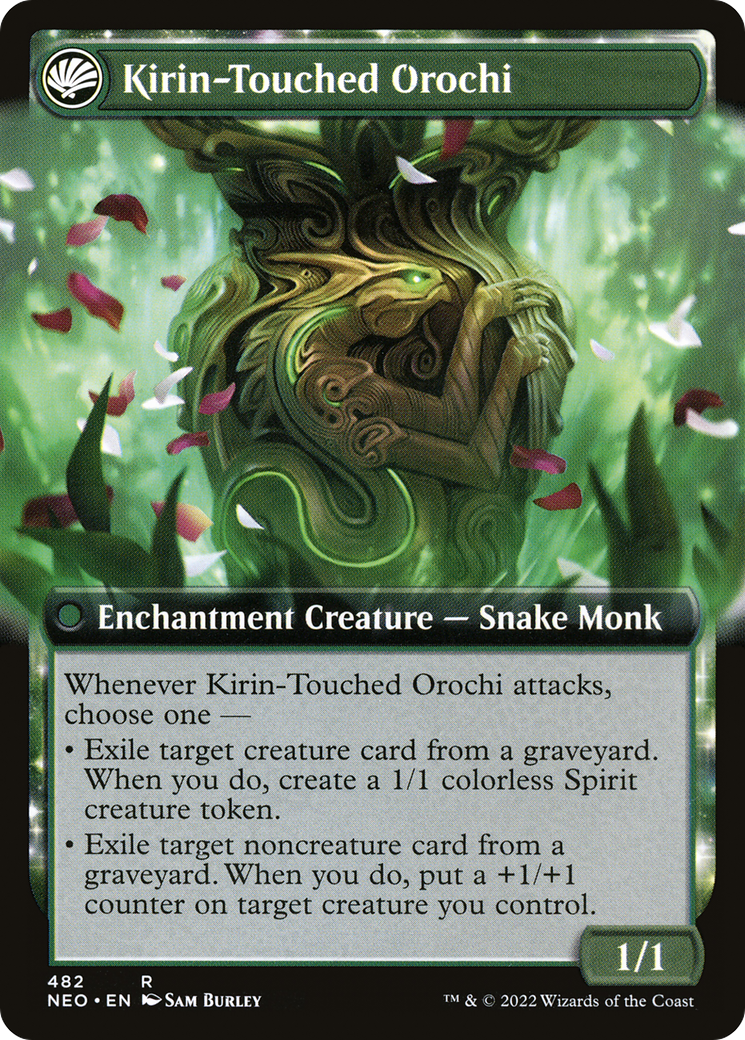 Teachings of the Kirin (Extended Art) (NEO-482)  Foil - Kamigawa: Neon Dynasty: (Extended Art, fandfc, enchantment)