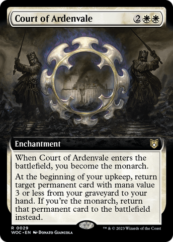 Court of Ardenvale (Extended Art) (WOC-029)  - Wilds of Eldraine Commander: (Extended Art)