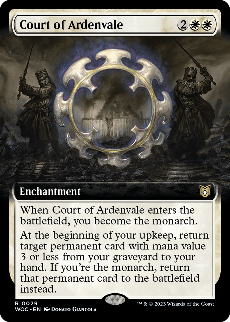 Court of Ardenvale (Extended Art) (WOC-029) - Wilds of Eldraine Commander: (Extended Art) Foil