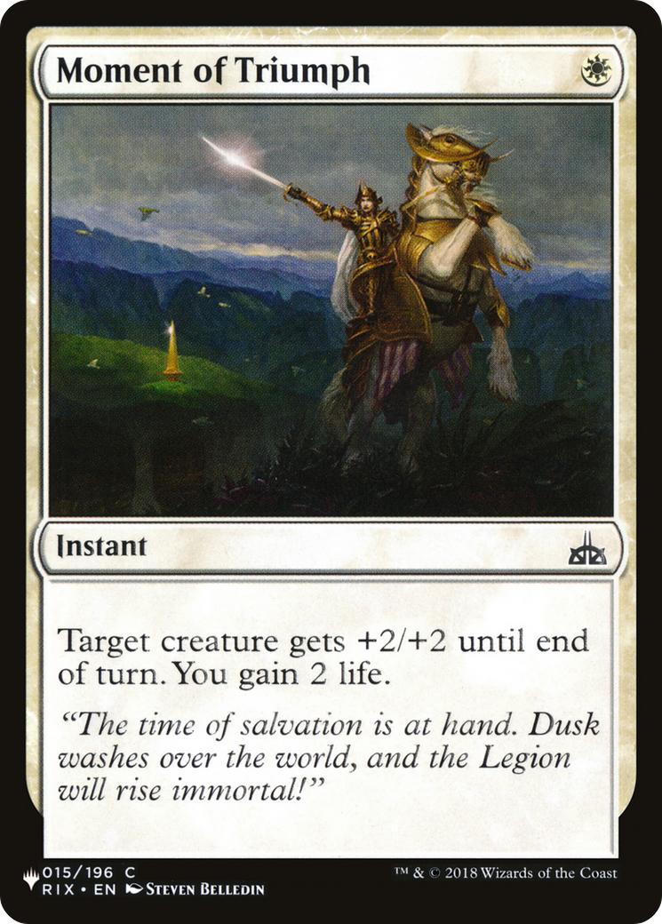 Moment of Triumph (LIST-RIX-15)  - The List