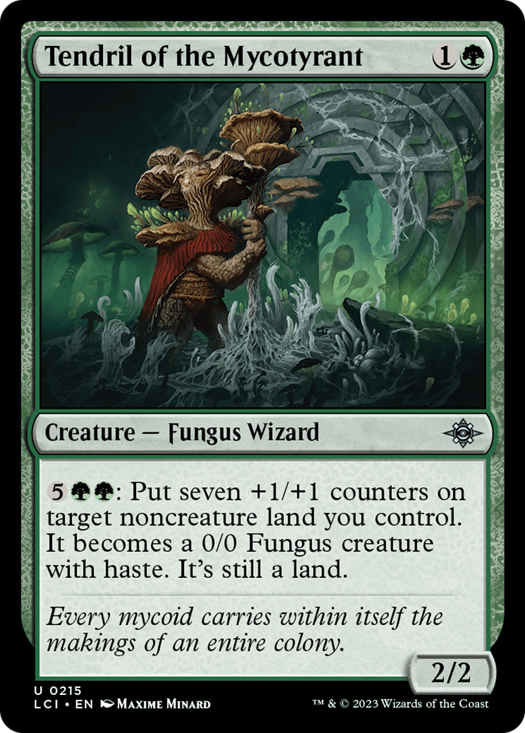 Tendril of the Mycotyrant (LCI-215)  Foil - The Lost Caverns of Ixalan