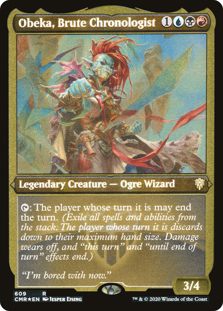 Obeka, Brute Chronologist (Foil Etched) (CMR-609)  Foil - Commander Legends