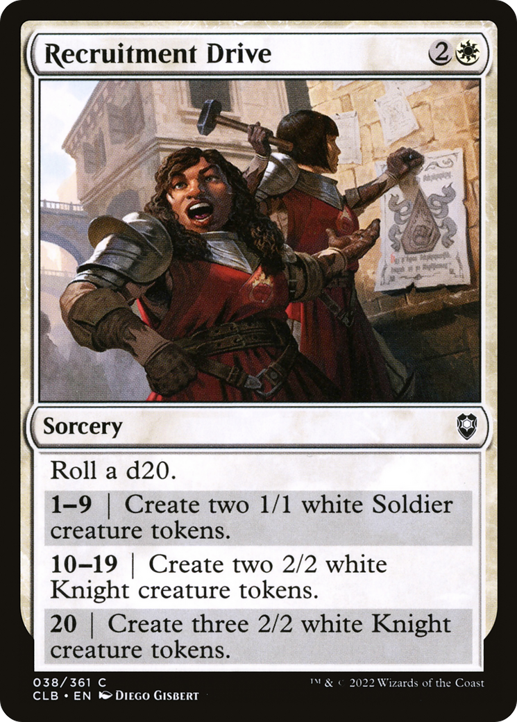 Recruitment Drive (CLB-038)  Foil - Commander Legends: Battle for Baldur's Gate