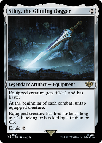 Sting, the Glinting Dagger (LTR-250)  Foil - The Lord of the Rings: Tales of Middle-earth