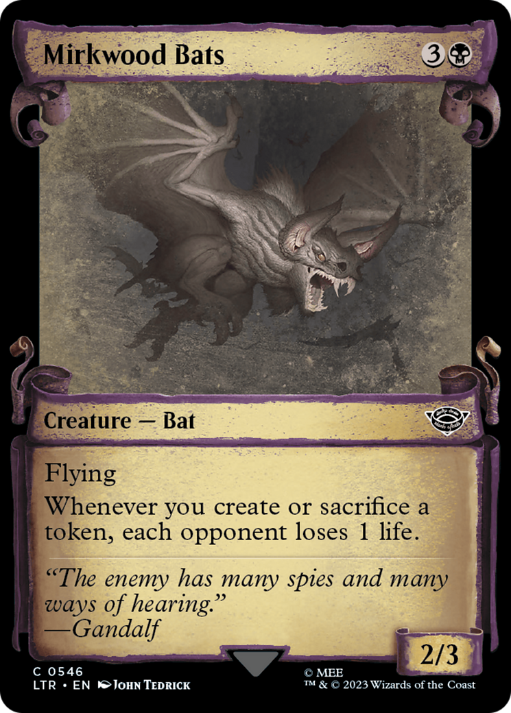 Mirkwood Bats (Showcase Scrolls) (LTR-546)  - The Lord of the Rings: Tales of Middle-earth: (Showcase)