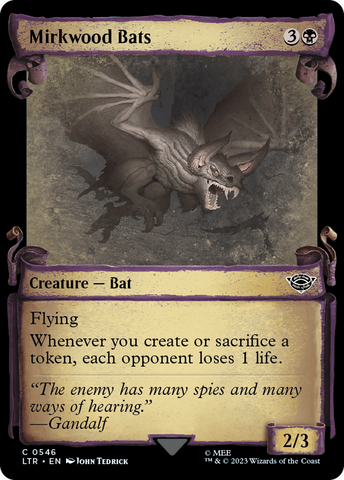 Mirkwood Bats (Showcase Scrolls) (LTR-546)  - The Lord of the Rings: Tales of Middle-earth: (Showcase)