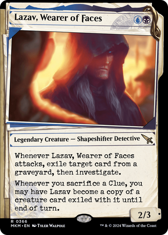 Lazav, Wearer of Faces (Showcase) (0366) (MKM-366)  Foil - Murders at Karlov Manor: (Showcase)