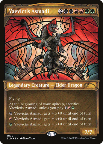 Vaevictis Asmadi (Stained Glass) (Textured Foil) (SLD-1070)  Foil - Secret Lair Drop: (Showcase)