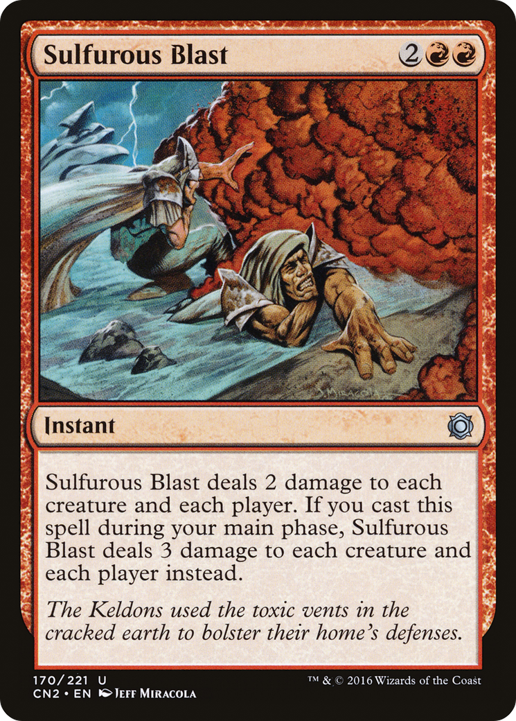 Sulfurous Blast (CN2-170)  Foil - Conspiracy: Take the Crown