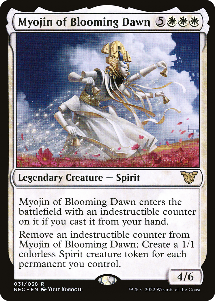 Myojin of Blooming Dawn (NEC-031)  Foil - Neon Dynasty Commander