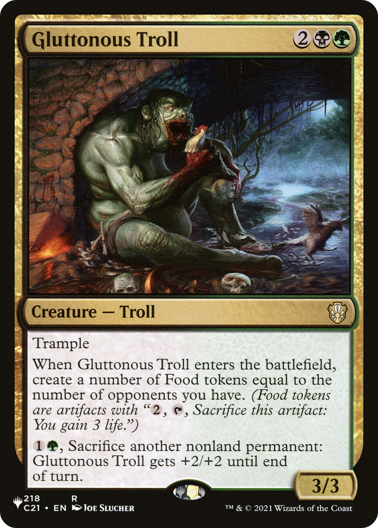 Gluttonous Troll (LIST-C21-218)  - The List