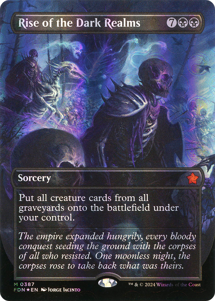 Rise of the Dark Realms (Borderless) (Mana Foil) (FDN-387)  Foil - Foundations