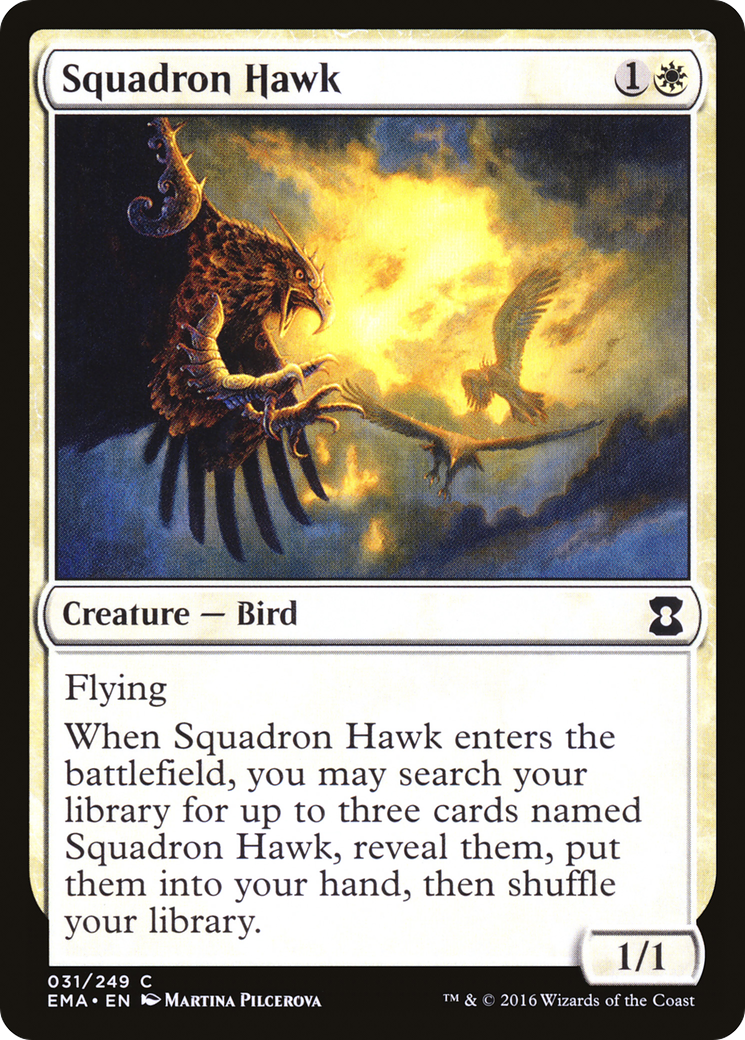 Squadron Hawk (EMA-031)  Foil - Eternal Masters