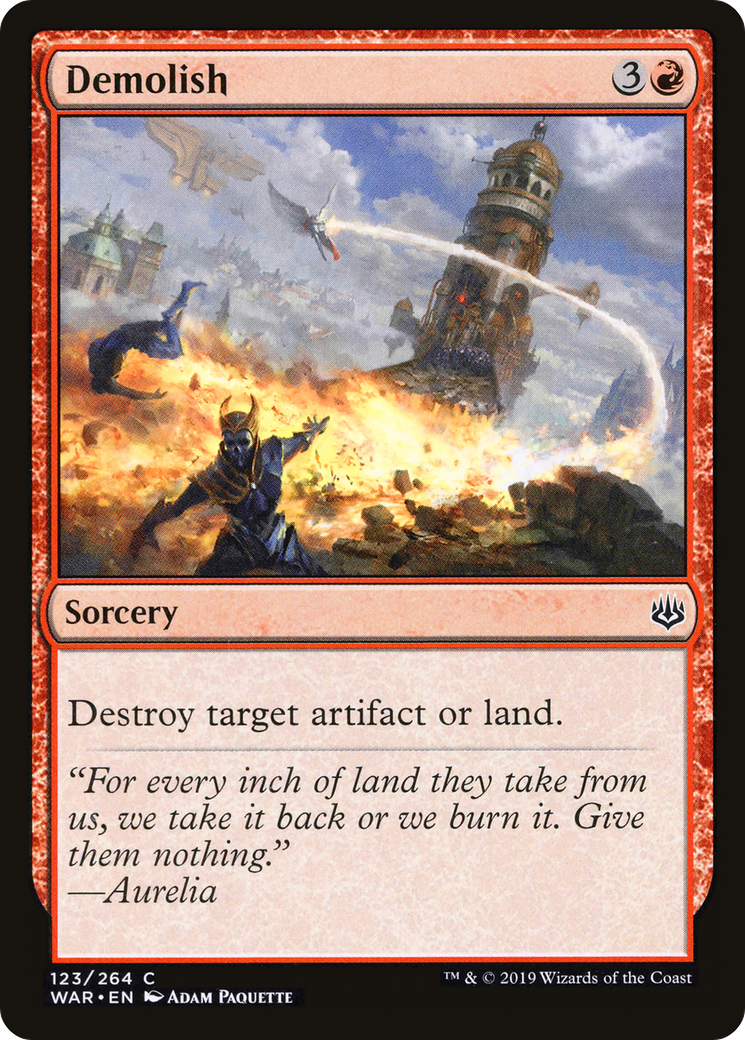 Demolish (WAR-123)  Foil - War of the Spark