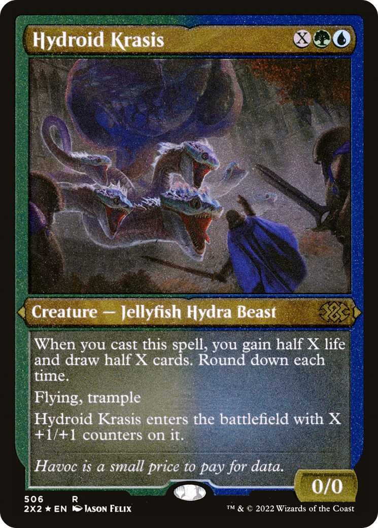 Hydroid Krasis (Foil Etched) (2X2-506)  Foil - Double Masters 2022