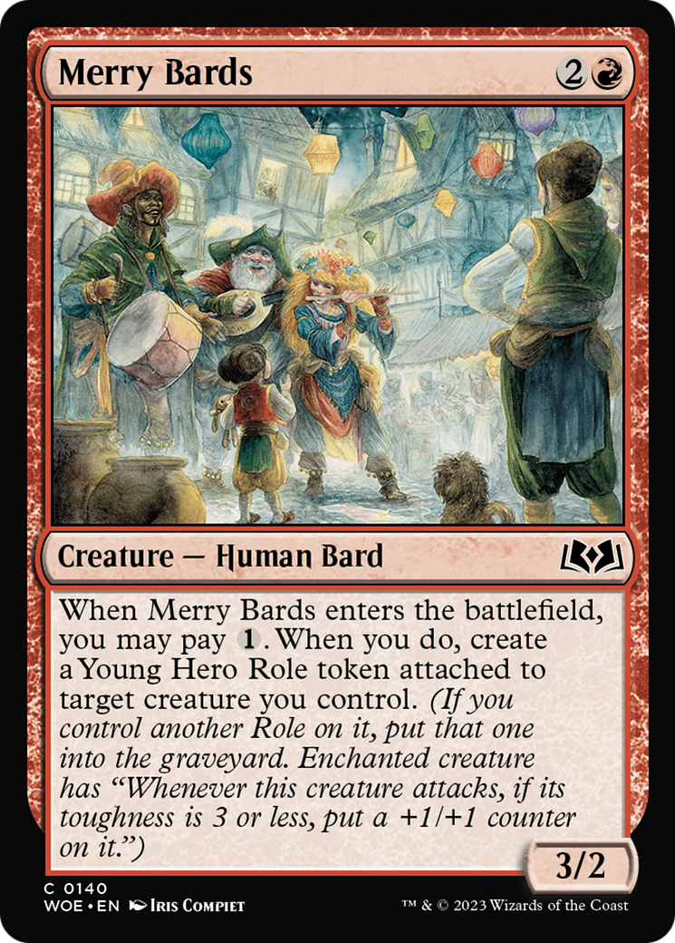 Merry Bards (WOE-140) - Wilds of Eldraine Foil