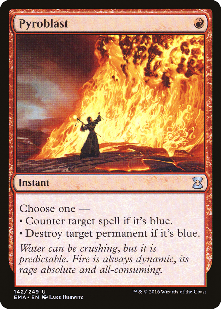 Pyroblast (EMA-142)  Foil - Eternal Masters