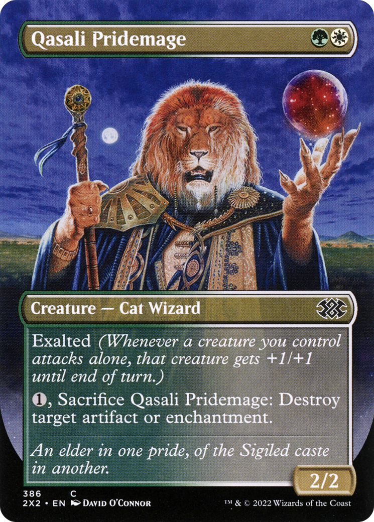 Qasali Pridemage (Borderless) (2X2-386)  Foil - Double Masters 2022