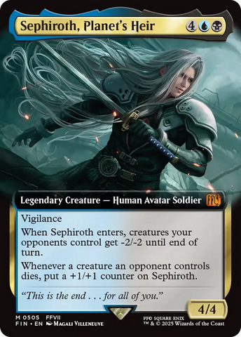 Sephiroth, Planet's Heir (Extended Art) (FIN-505)  Foil - FINAL FANTASY: (Extended Art)