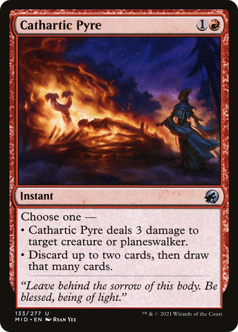 Cathartic Pyre (MID-133)  Foil - Innistrad: Midnight Hunt