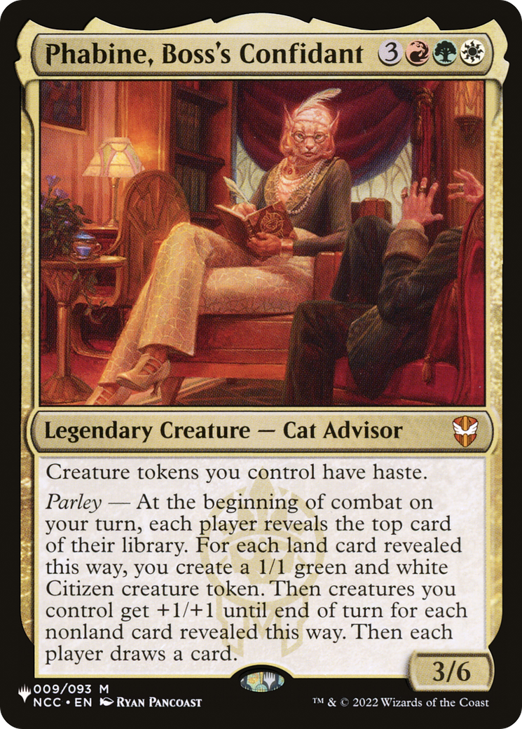 Phabine, Boss's Confidant (LIST-NCC-9)  - The List