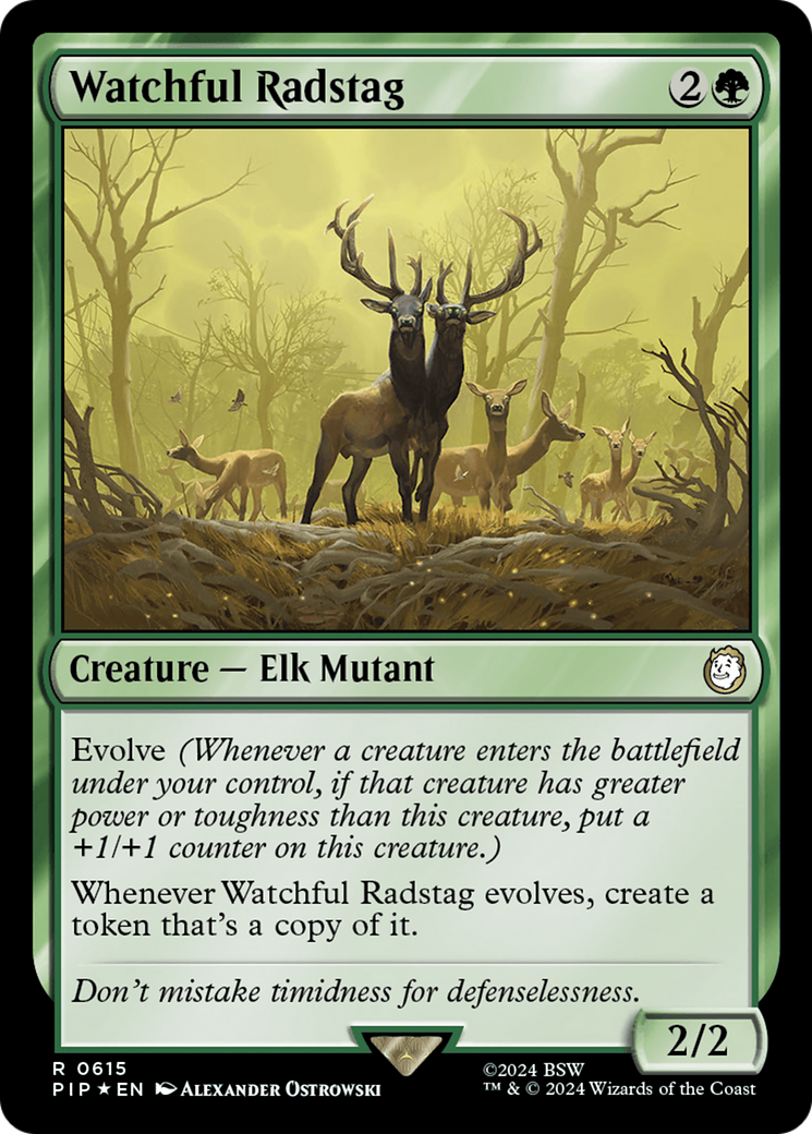 Watchful Radstag (Surge Foil) (PIP-615)  Foil - Fallout