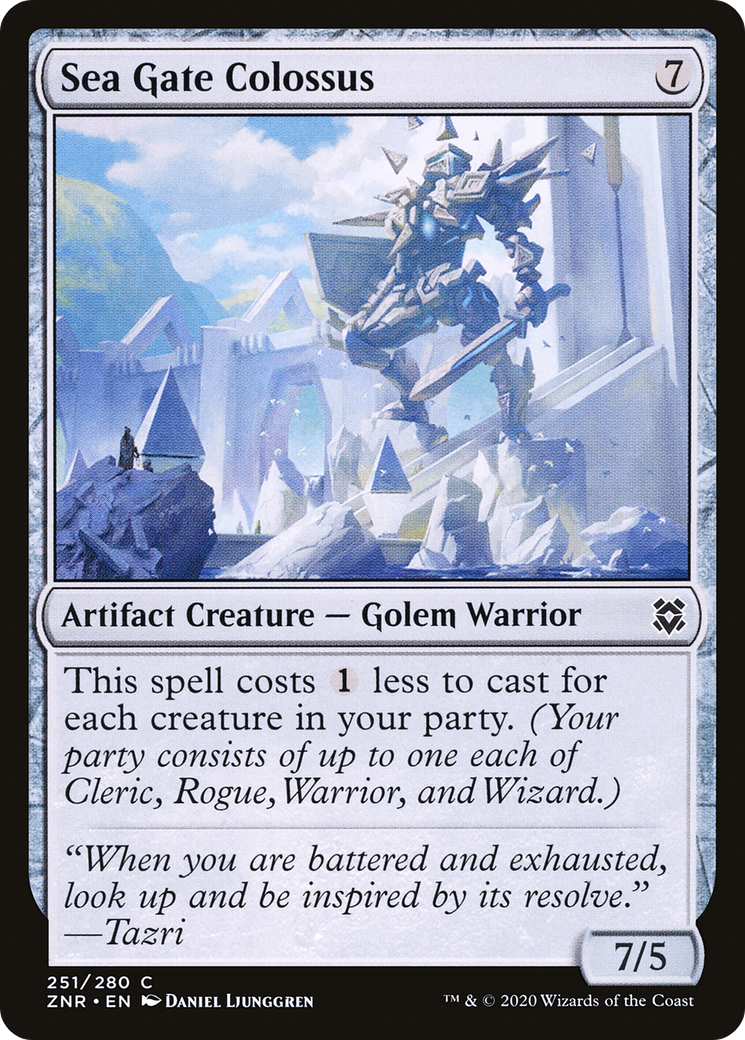 Sea Gate Colossus (ZNR-251)  Foil - Zendikar Rising