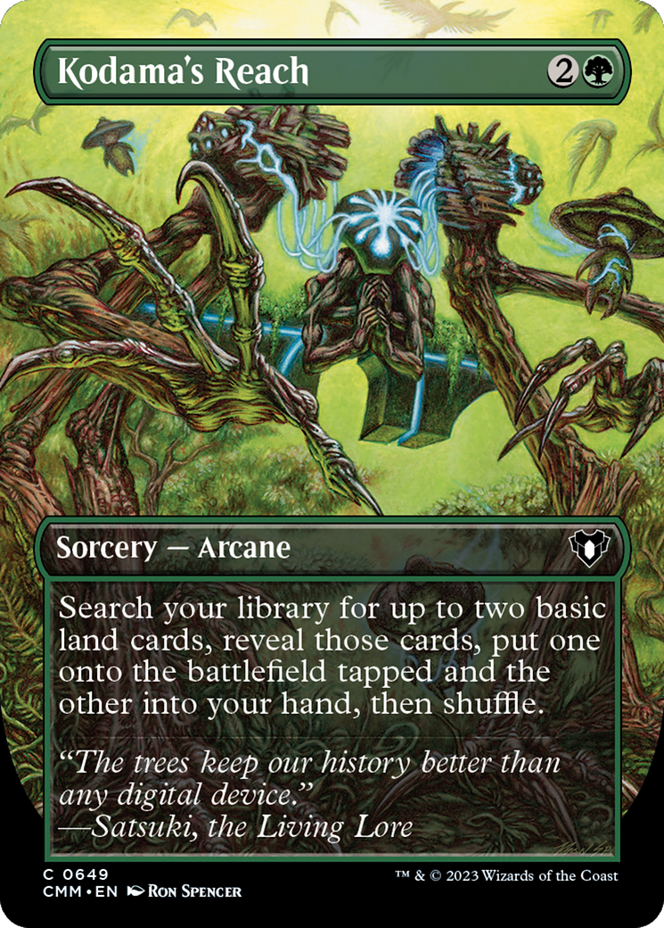 Kodama's Reach (Borderless) (CMM-649)  Foil - Commander Masters