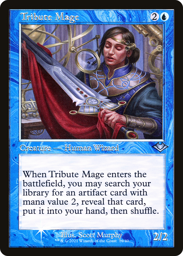 Tribute Mage (Retro Frame) (MH1-010)  Foil - Modern Horizons 1 Timeshifts
