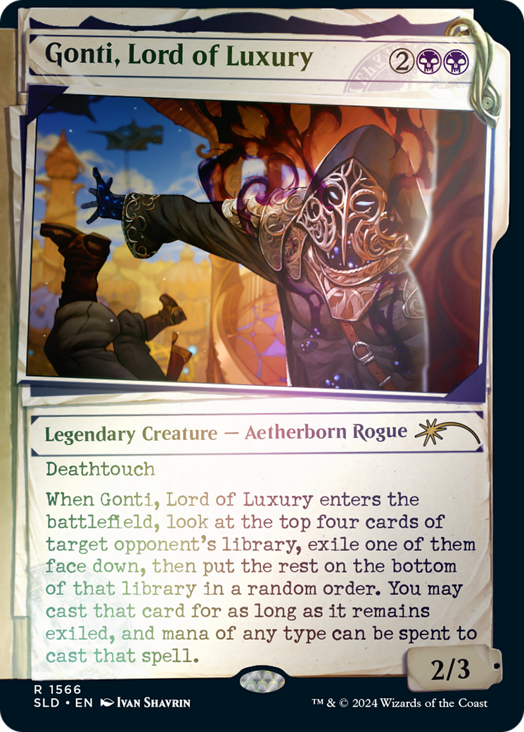 Gonti, Lord of Luxury (Rainbow Foil) (SLD-1566)  Foil - Secret Lair Drop: (Showcase)