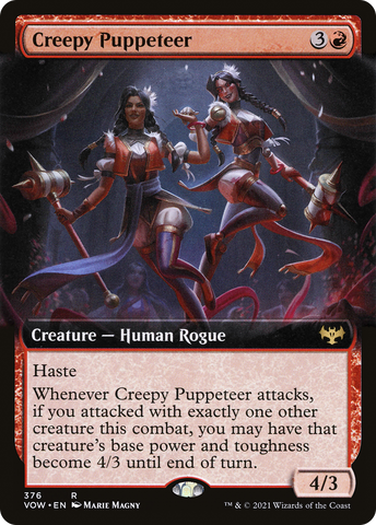 Creepy Puppeteer (Extended Art) (VOW-376)  Foil - Innistrad: Crimson Vow: (Extended Art)