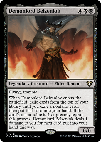 Demonlord Belzenlok (CMM-151)  Foil - Commander Masters