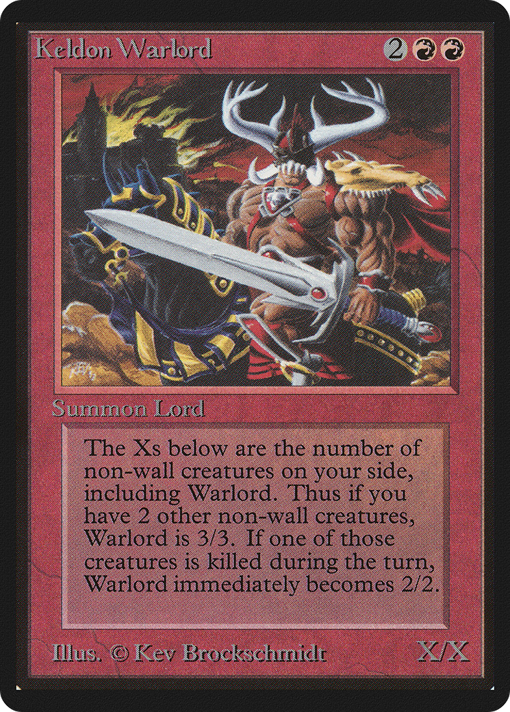 Keldon Warlord (LEB-)  - Limited Edition Beta