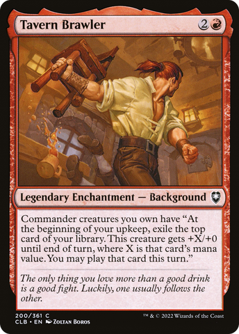 Tavern Brawler (CLB-200)  Foil - Commander Legends: Battle for Baldur's Gate