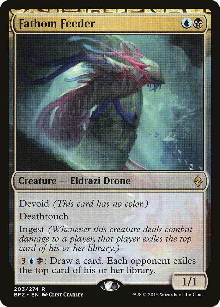 Fathom Feeder (BFZ-203)  Foil - Battle for Zendikar