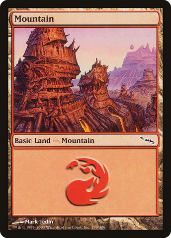 Mountain (299) (MRD-299)  Foil - Mirrodin